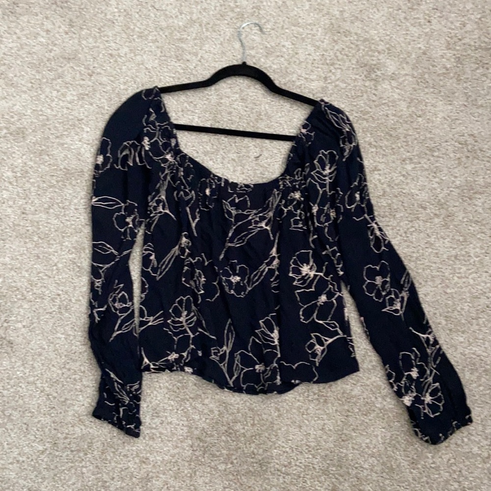 Billabong long sleeve floral shirt